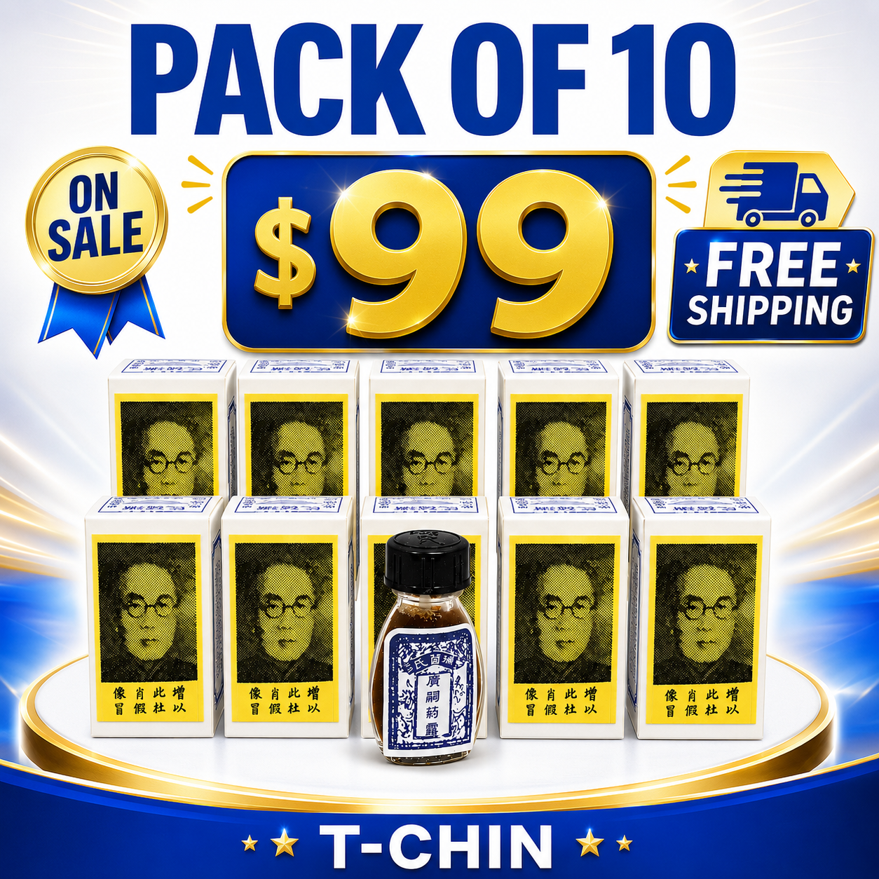 Pack 10 - T-chin Sospwa Seifens 100% Original Kwang Tze Solution china brush