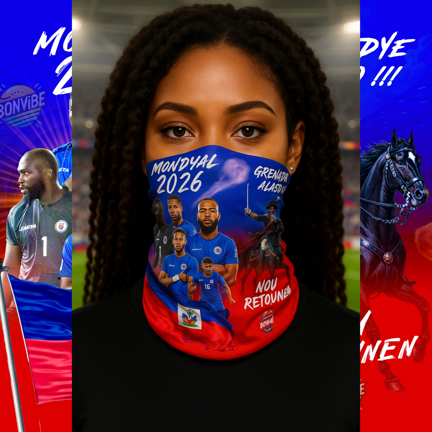 World Cup 2026 Haitian Team Scarf